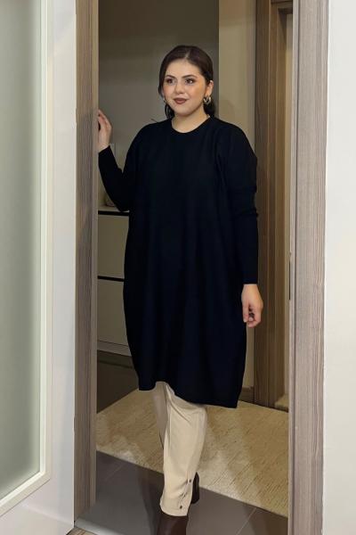 Sora Triko Tunik - Siyah
