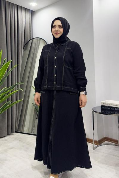 Tensel Daisy Takım - Siyah