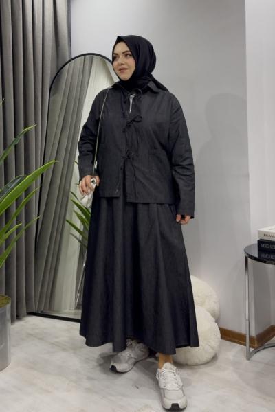 Tensel Kot Ada Takım - Siyah