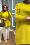Triko Tunik - Yağ Yeşili