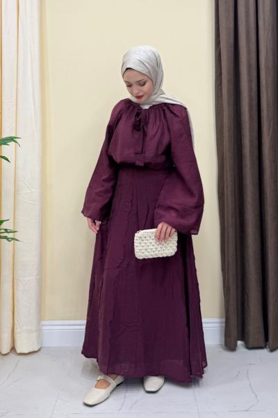 Viola Etekli Takım - Bordo