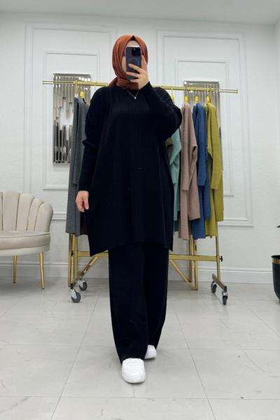 Winter Triko Takım - Siyah