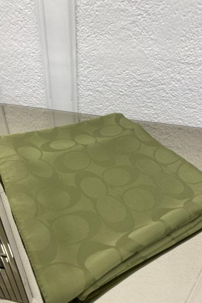 Yuvarlak Desenli Şal - Yeşil