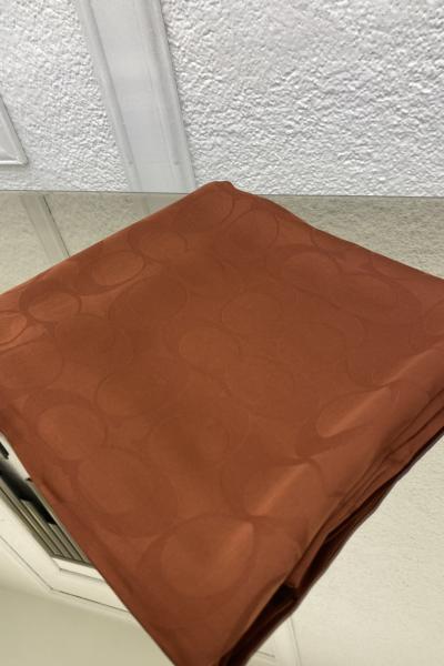 Yuvarlak Desenli Şal - Kiremit