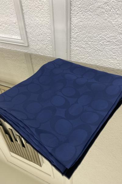 Yuvarlak Desenli Şal - Lacivert