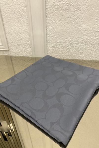 Yuvarlak Desenli Şal - Açık Gri