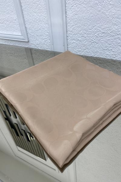 Yuvarlak Desenli Şal - Bej