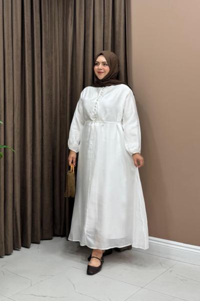 Zoe Elbise - Beyaz