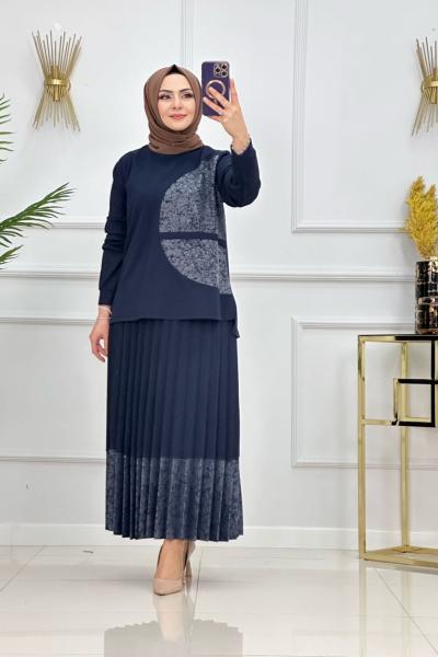 Zümra Etekli Takım - Lacivert