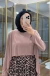 Leopar Desen  Tilda Elbise Vizon