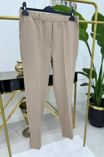 Çımalı Pantolon - Bej