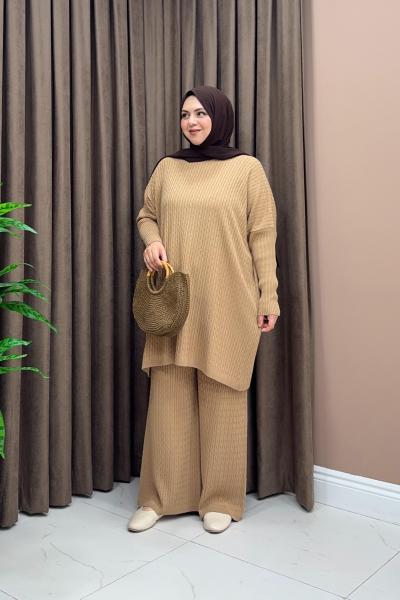 Winter Triko Takım - Camel